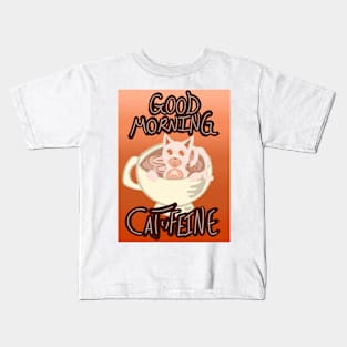 Good Morning Cat•Feine V33 Kids T-Shirt